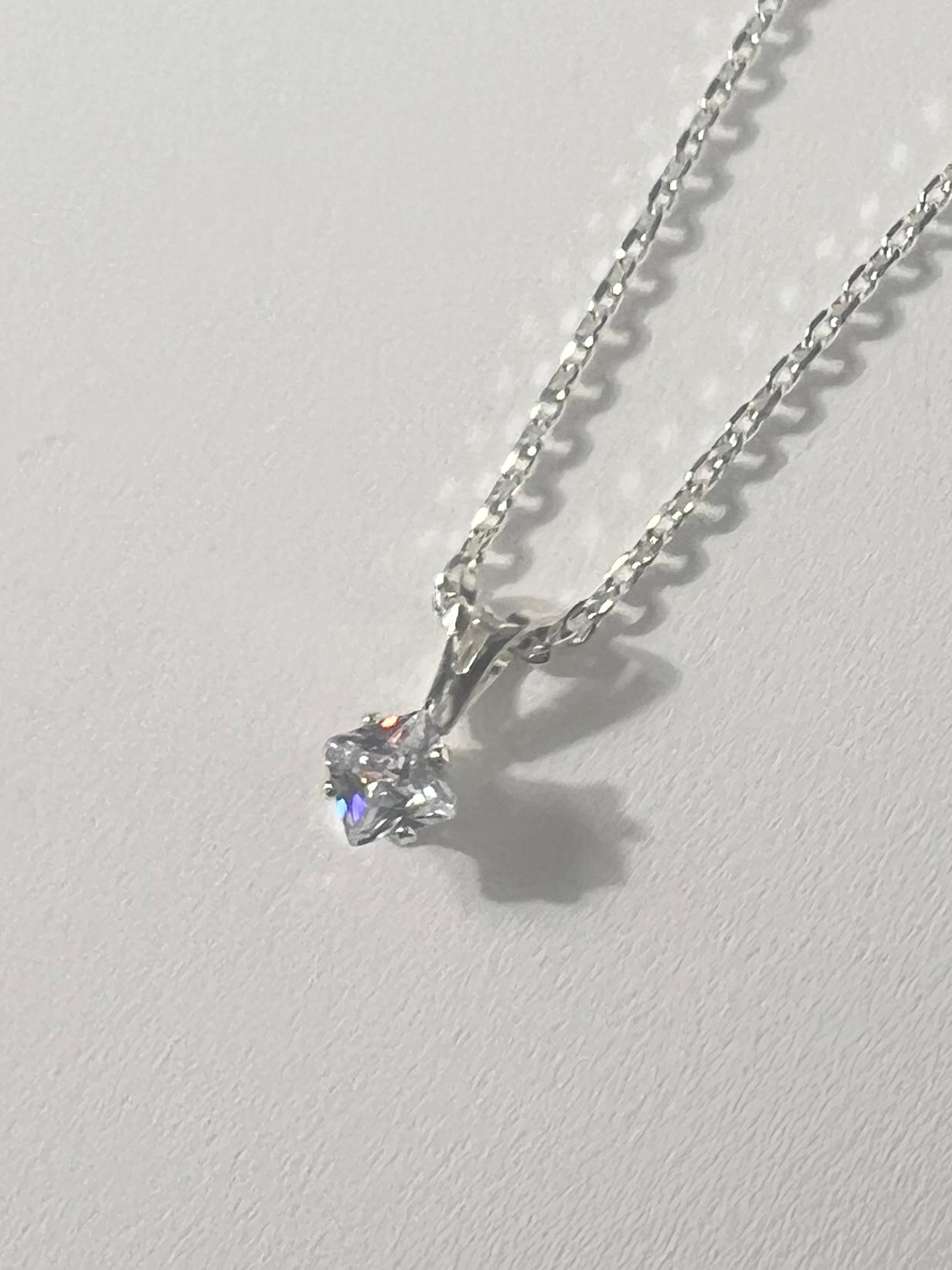 キュービックジルコニアネックレス 6mm | 4枚目